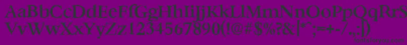 BernsteinrandomMediumRegular Font – Black Fonts on Purple Background