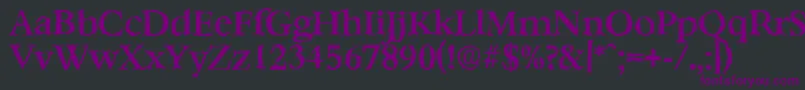 BernsteinrandomMediumRegular Font – Purple Fonts on Black Background