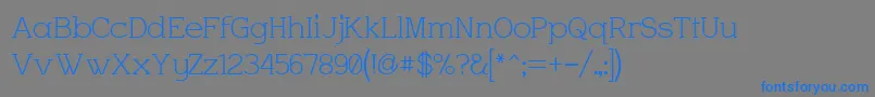 Шрифт Charrington – синие шрифты на сером фоне