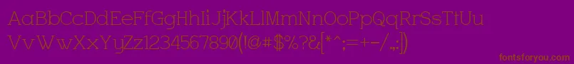 Charrington Font – Brown Fonts on Purple Background