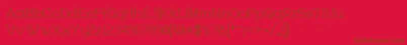 Charrington Font – Brown Fonts on Red Background