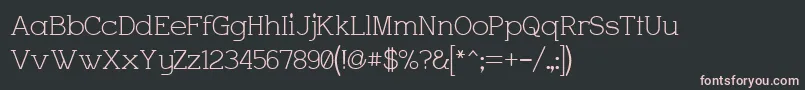 Charrington Font – Pink Fonts on Black Background