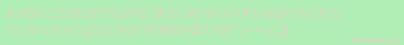 Charrington Font – Pink Fonts on Green Background