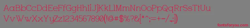 Charrington Font – Red Fonts on Gray Background