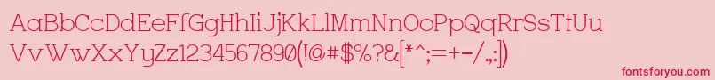 Charrington Font – Red Fonts on Pink Background