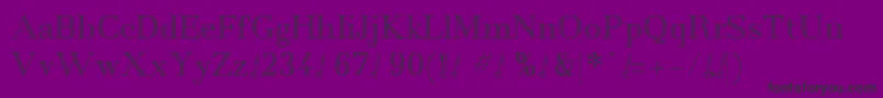 Centaureademo Font – Black Fonts on Purple Background