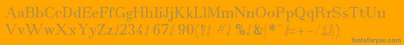 Centaureademo Font – Gray Fonts on Orange Background