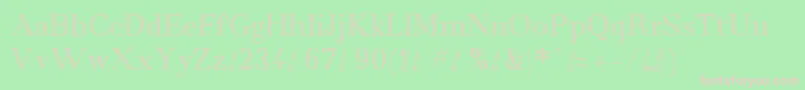 Centaureademo Font – Pink Fonts on Green Background