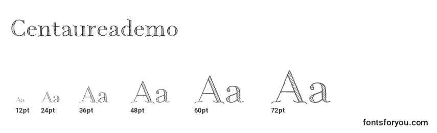 Centaureademo Font Sizes