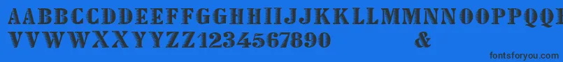 Declared Font – Black Fonts on Blue Background