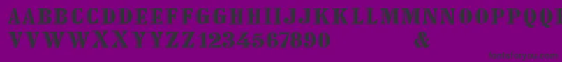 フォントDeclared – 紫の背景に黒い文字