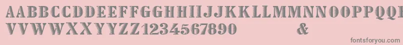 Declared Font – Gray Fonts on Pink Background