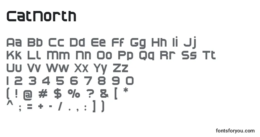 Шрифт CatNorth – алфавит, цифры, специальные символы