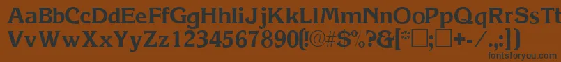 ViticasskRegular Font – Black Fonts on Brown Background