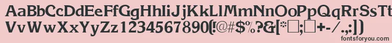 ViticasskRegular Font – Black Fonts on Pink Background