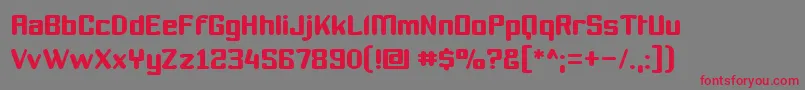 Youthan Font – Red Fonts on Gray Background