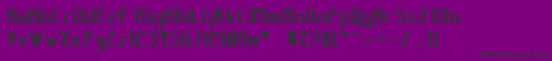 SanityWideBold Font – Black Fonts on Purple Background