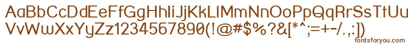 StreetCorner-fontti – ruskeat fontit valkoisella taustalla