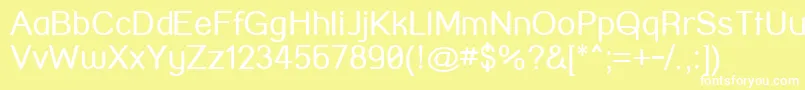 StreetCorner Font – White Fonts on Yellow Background