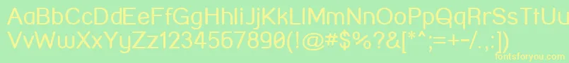 Więcej informacji o czcionce StreetCorner Czcionka StreetCorner – żółte czcionki na zielonym tle