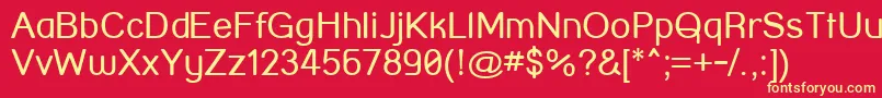 StreetCorner Font – Yellow Fonts on Red Background