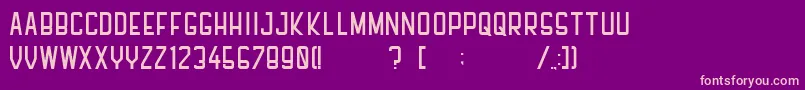 Pfhall Font – Pink Fonts on Purple Background