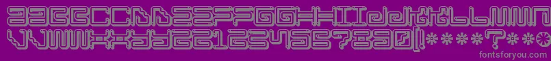 Ironloungesmartdot Font – Gray Fonts on Purple Background