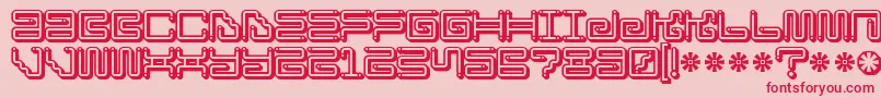 fuente Ironloungesmartdot – Fuentes Rojas Sobre Fondo Rosa