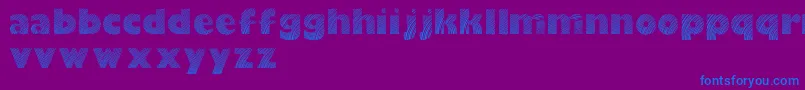 Moarelightdemo Font – Blue Fonts on Purple Background