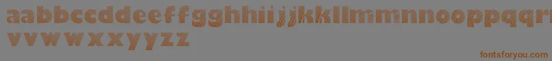 Moarelightdemo Font – Brown Fonts on Gray Background