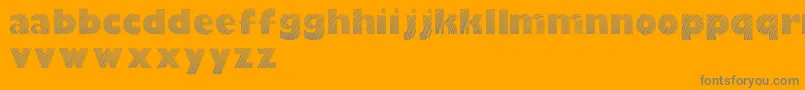 Moarelightdemo Font – Gray Fonts on Orange Background