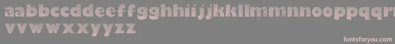 フォントMoarelightdemo – 灰色の背景にピンクのフォント