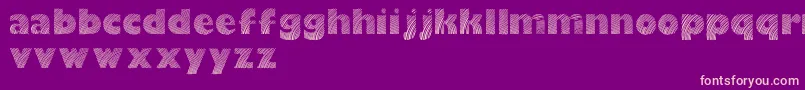 Moarelightdemo Font – Pink Fonts on Purple Background