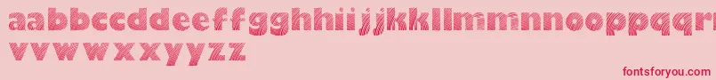 Moarelightdemo Font – Red Fonts on Pink Background