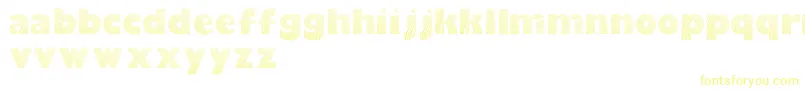 Шрифт Moarelightdemo – жёлтые шрифты на белом фоне