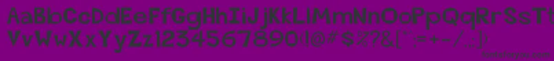 BeatsvilleRegu Font – Black Fonts on Purple Background