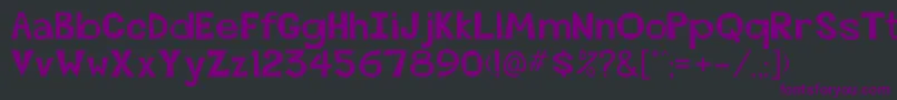 BeatsvilleRegu Font – Purple Fonts on Black Background