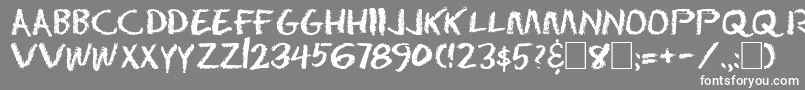 Dseraser Font – White Fonts on Gray Background