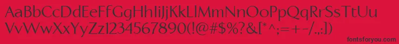 LinotypeapertoRoman Font – Black Fonts on Red Background