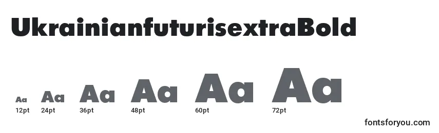 UkrainianfuturisextraBold Font Sizes