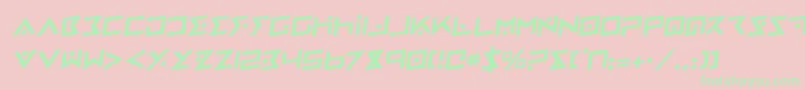 IronCobraRotalic Font – Green Fonts on Pink Background