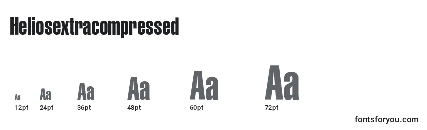 Heliosextracompressed Font Sizes
