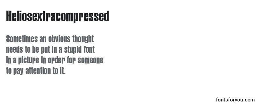 Heliosextracompressed Font