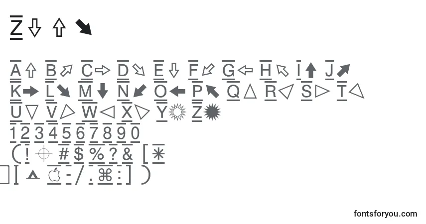 Fuente Zeal - alfabeto, números, caracteres especiales