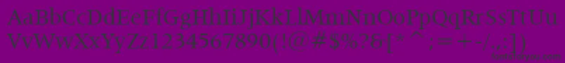 Lat725n Font – Black Fonts on Purple Background