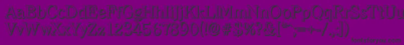 ClearfaceshadowRegular Font – Black Fonts on Purple Background