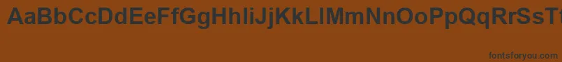 Шрифт ArialSpecialG1Bold – чёрные шрифты на коричневом фоне