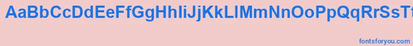 ArialSpecialG1Bold Font – Blue Fonts on Pink Background