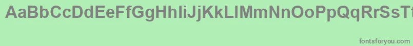 ArialSpecialG1Bold Font – Gray Fonts on Green Background