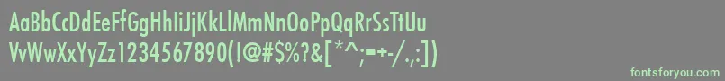 Futurateemedcon Font – Green Fonts on Gray Background